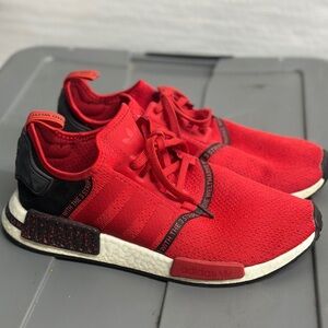Adidas NMD R1 'Speckle Pack - Scarlet' Sneakers EF3327 size 10 1/2